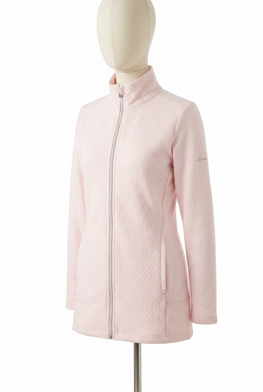 NEW ABACUS SPORTSWEAR US carden midlayer full-zip jacket in light pink